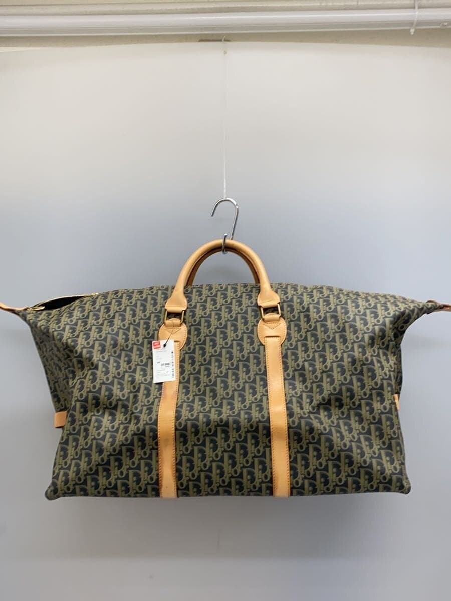 Christian Dior Trotter Boston Bag PVC BLK All Over Pattern 3