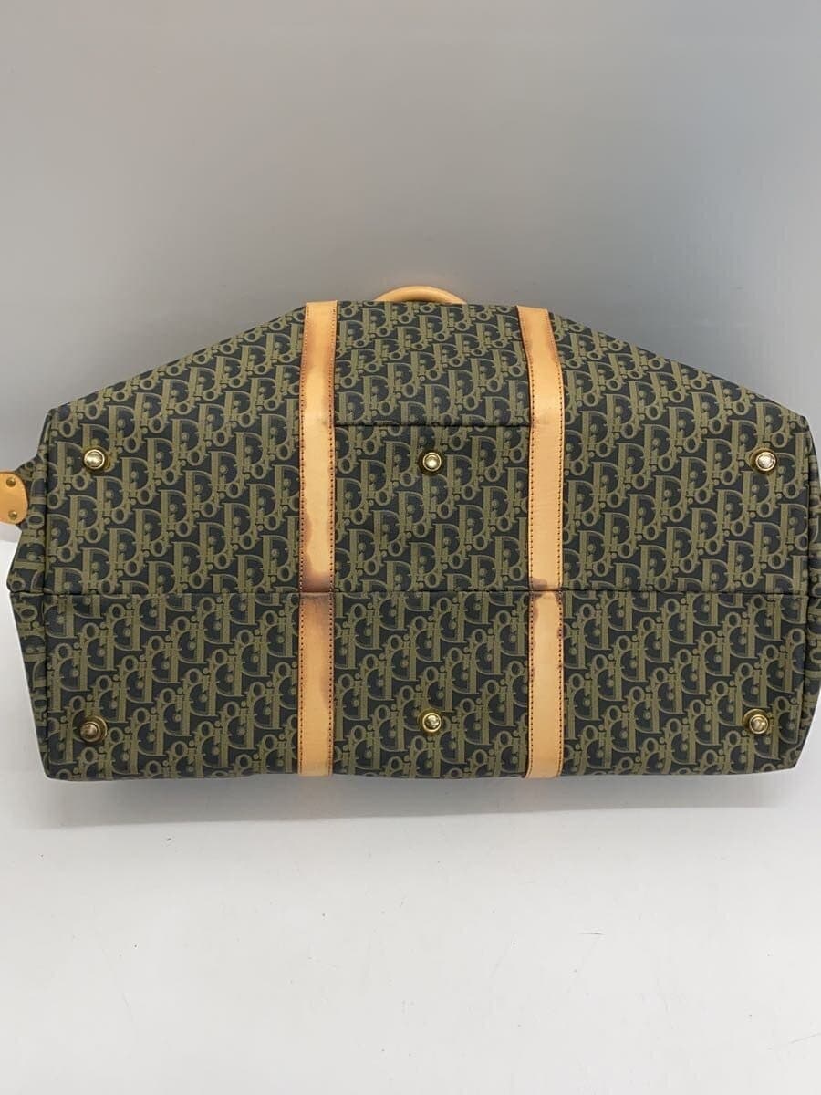 Christian Dior Trotter Boston Bag PVC BLK All Over Pattern 4