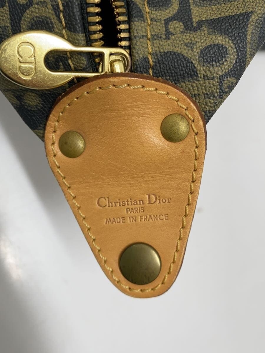 Christian Dior Trotter Boston Bag PVC BLK All Over Pattern 5