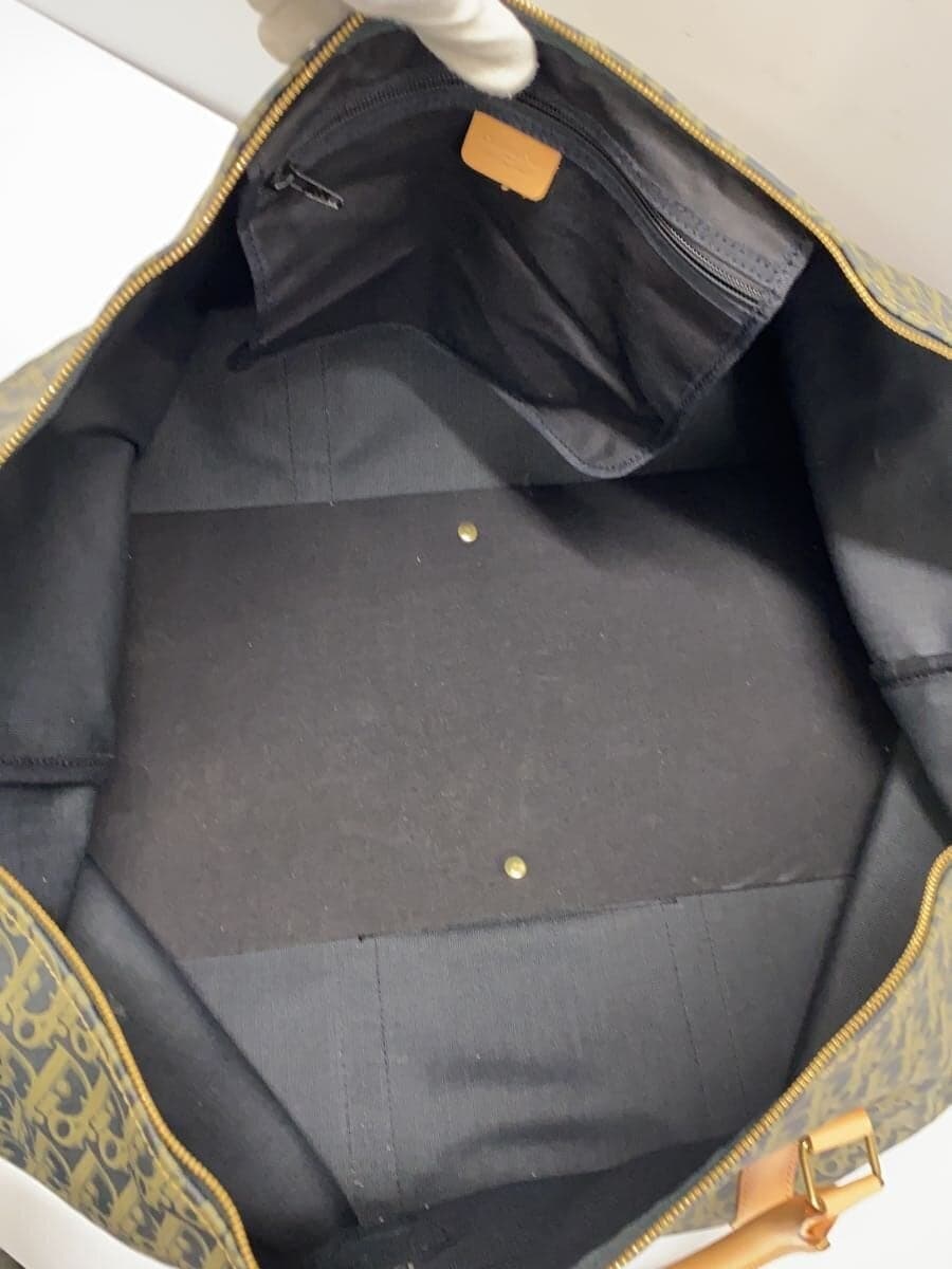 Christian Dior Trotter Boston Bag PVC BLK All Over Pattern 6