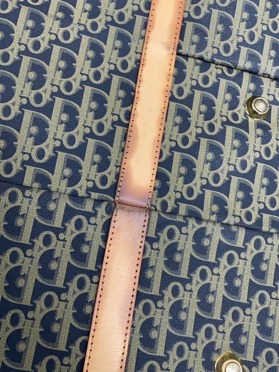 Christian Dior Trotter Boston Bag PVC BLK All Over Pattern 7