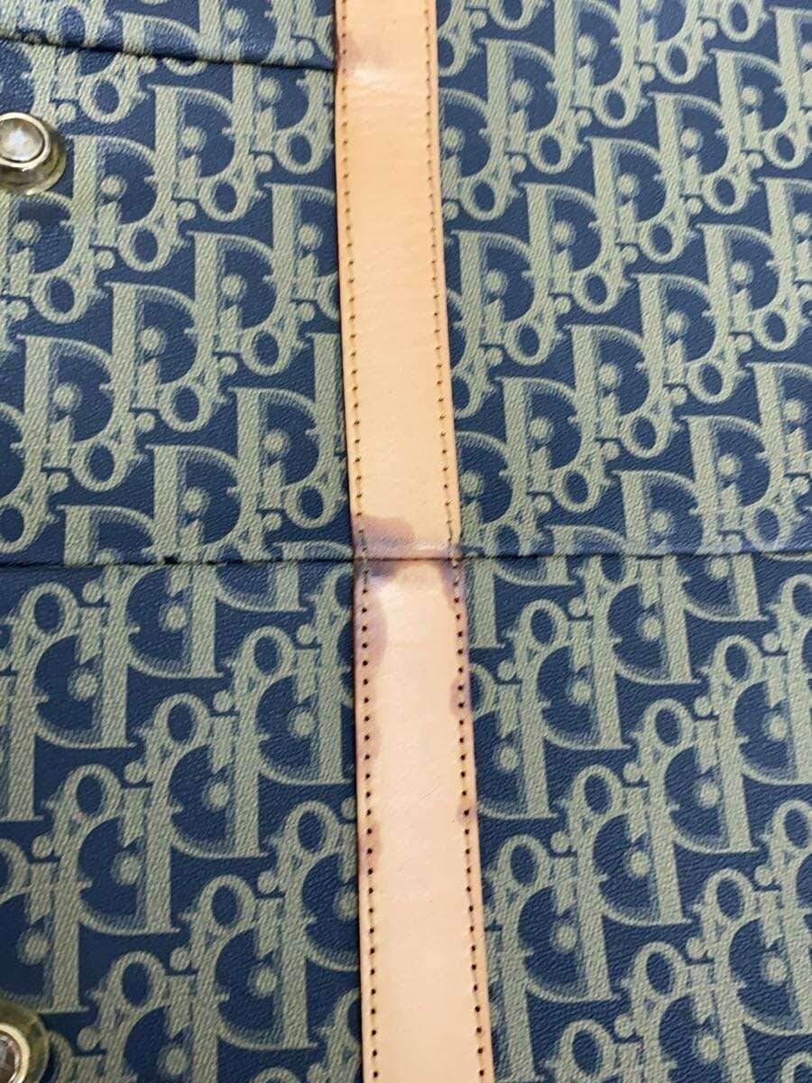 Christian Dior Trotter Boston Bag PVC BLK All Over Pattern 8