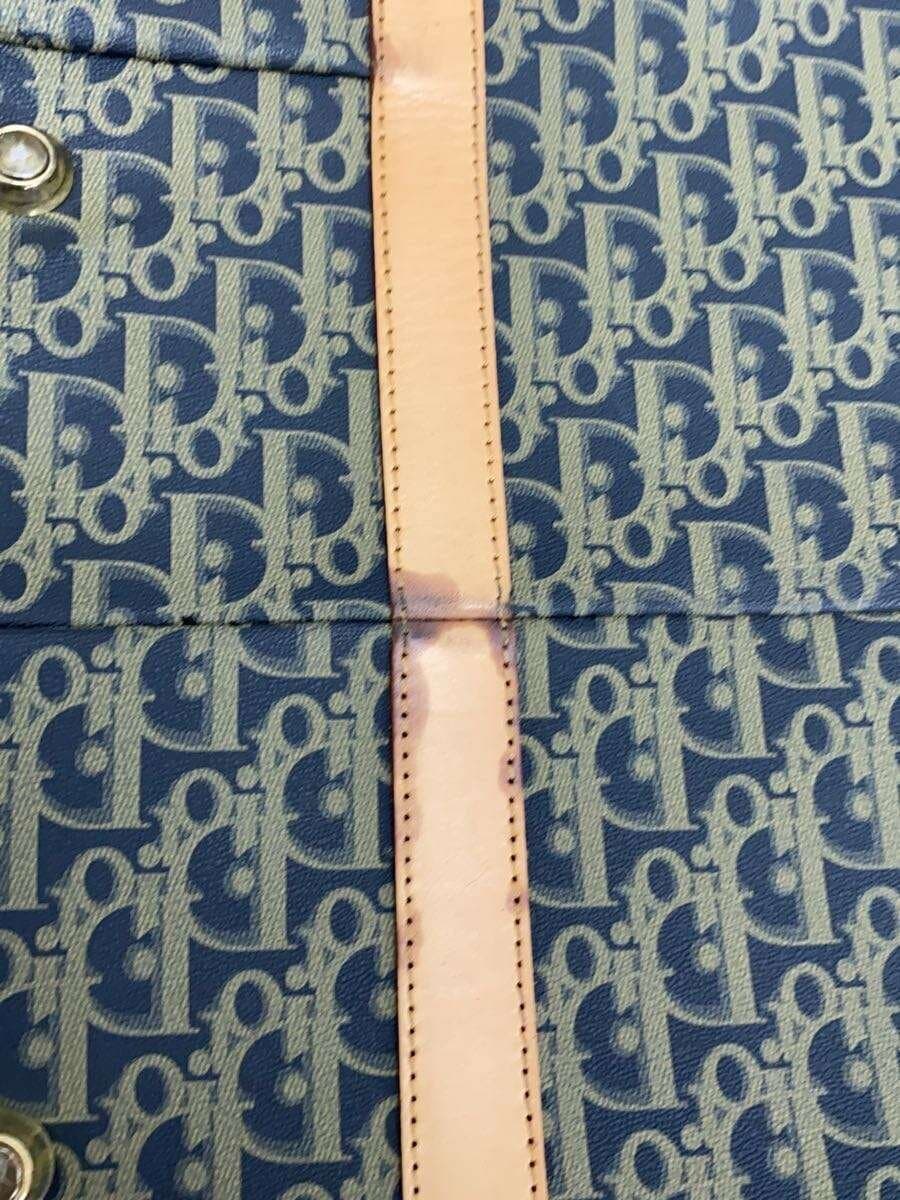 Christian Dior Trotter Boston Bag PVC BLK All Over Pattern 8