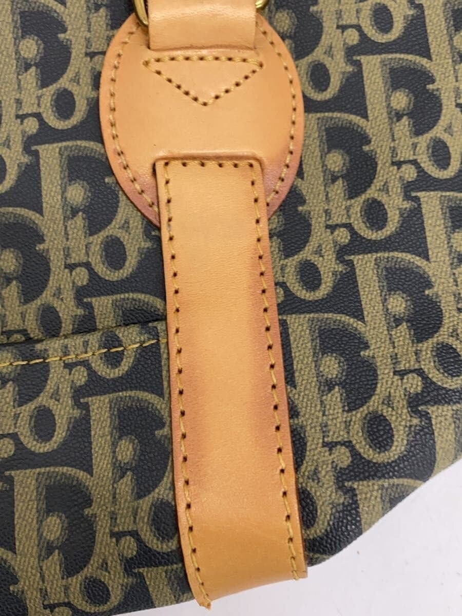 Christian Dior Trotter Boston Bag PVC BLK All Over Pattern 9