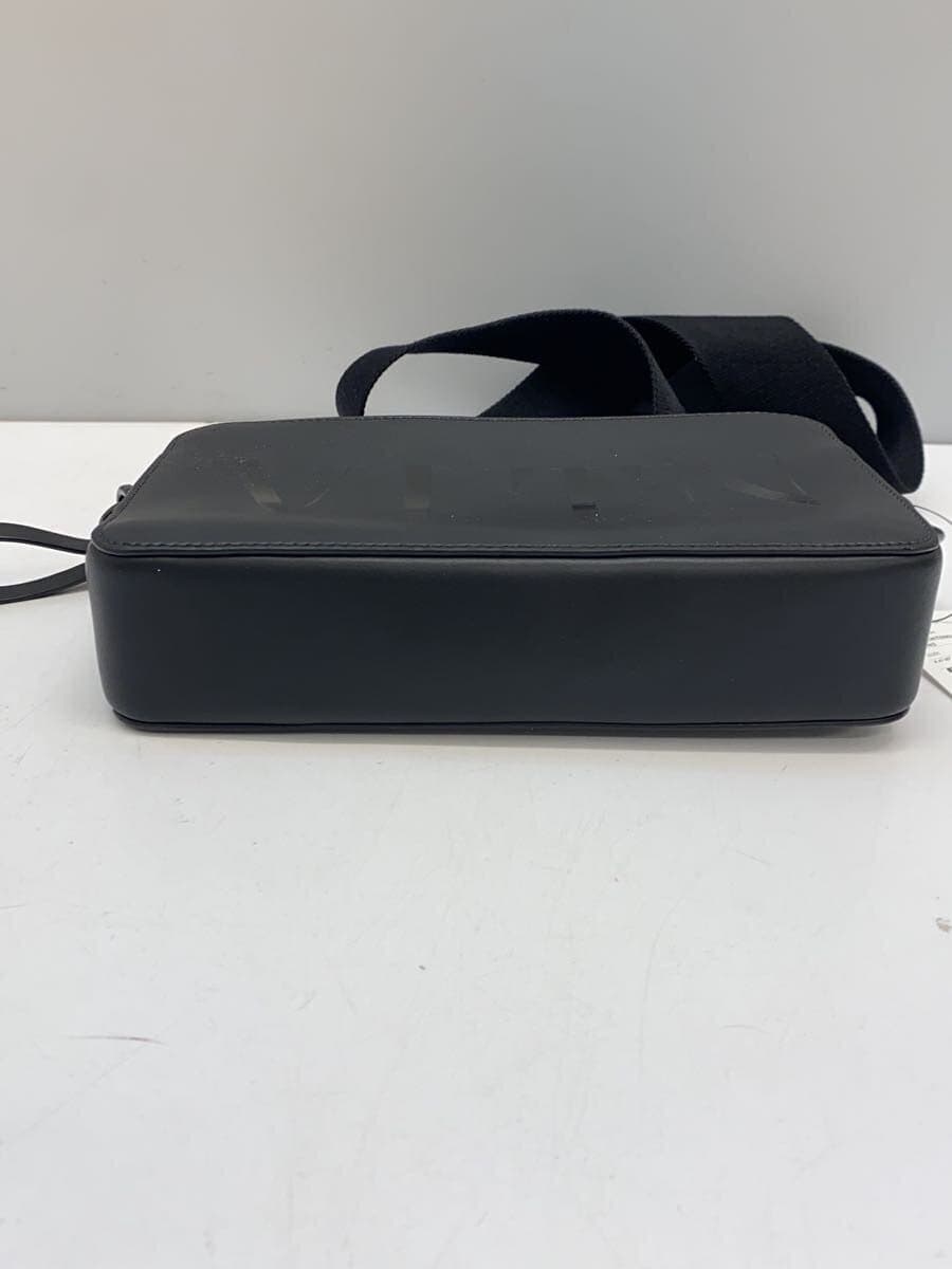 VALENTINO GARAVANI Shoulder Bag Leather BLK Crossbody Bag VLTN Stain 4