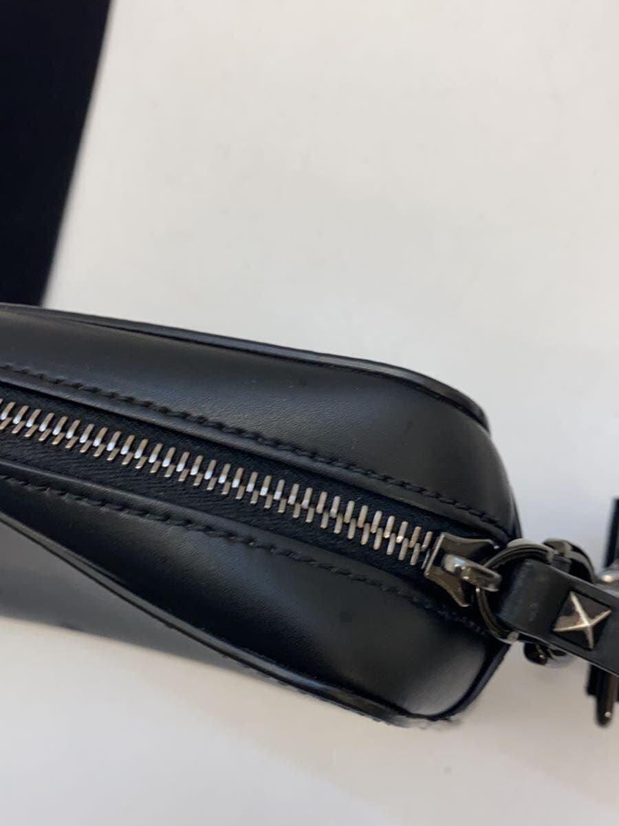 VALENTINO GARAVANI Shoulder Bag Leather BLK Crossbody Bag VLTN Stain 8