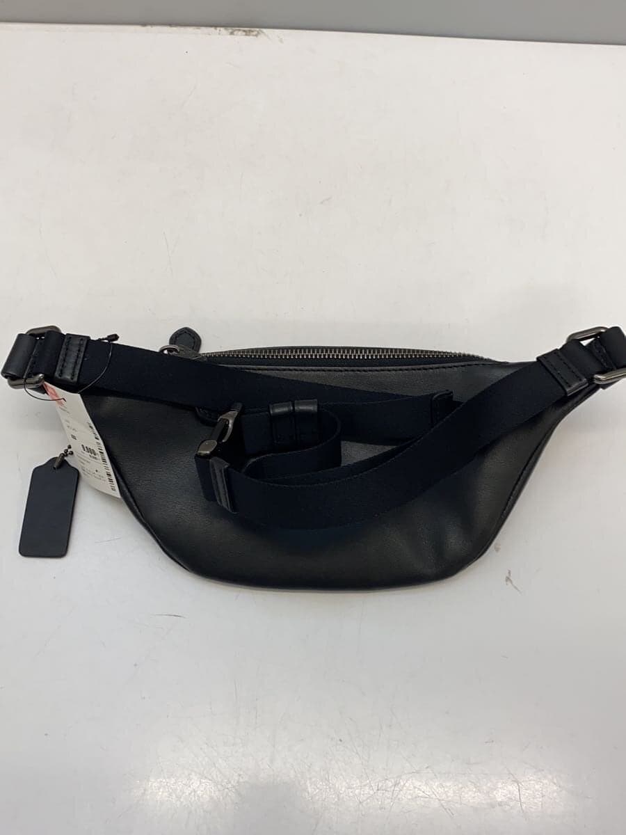 COACH Shoulder Bag Leather BLK All Over Pattern F84711 Waist Pouch Signature Wo - Ren Mini 3