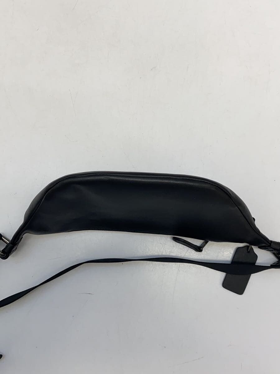 COACH Shoulder Bag Leather BLK All Over Pattern F84711 Waist Pouch Signature Wo - Ren Mini 4