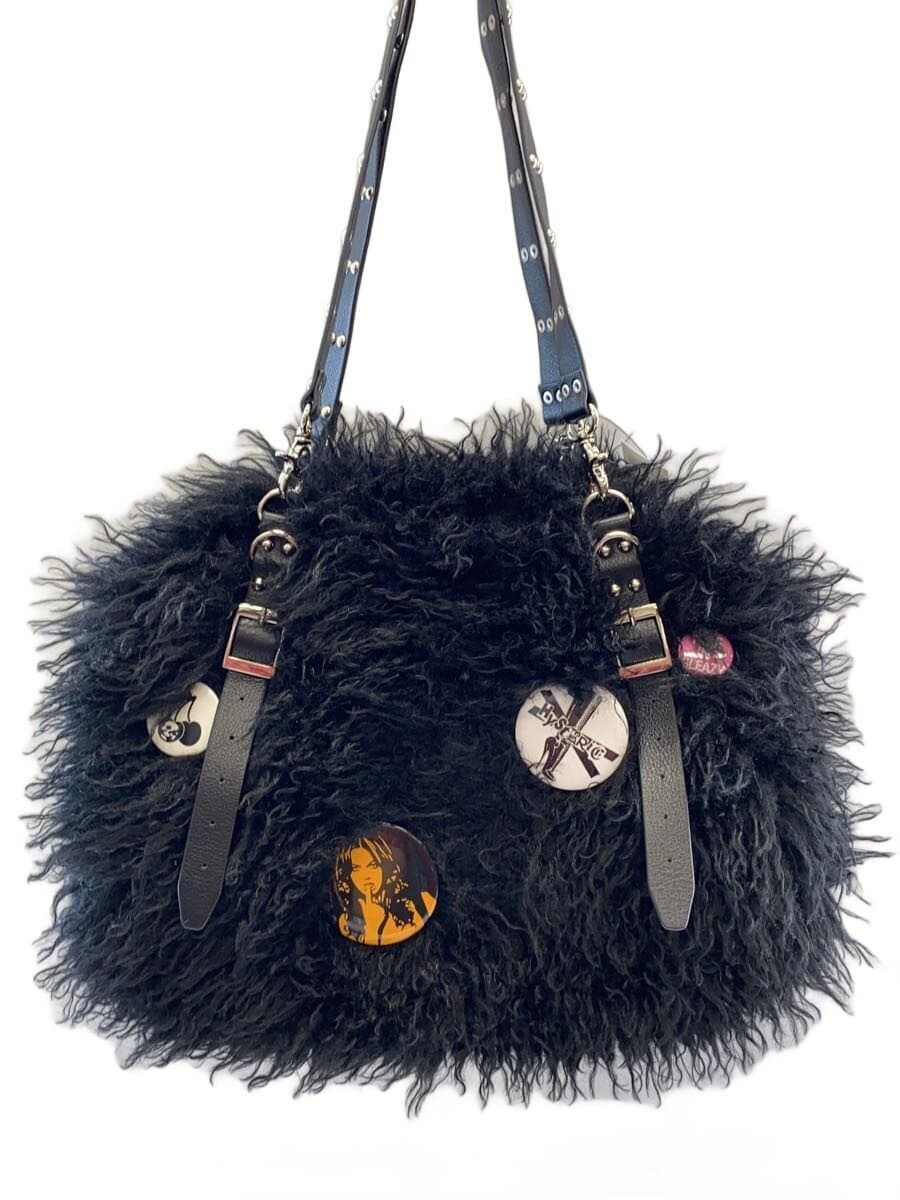 HYSTERIC GLAMOUR Bag Wool BLK Solid 01253QB01