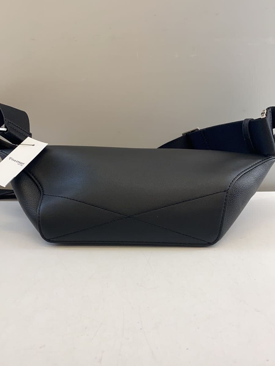 Calvin Klein logo embossed body bag waist bag faux leather BLK plain 4D3002G 4