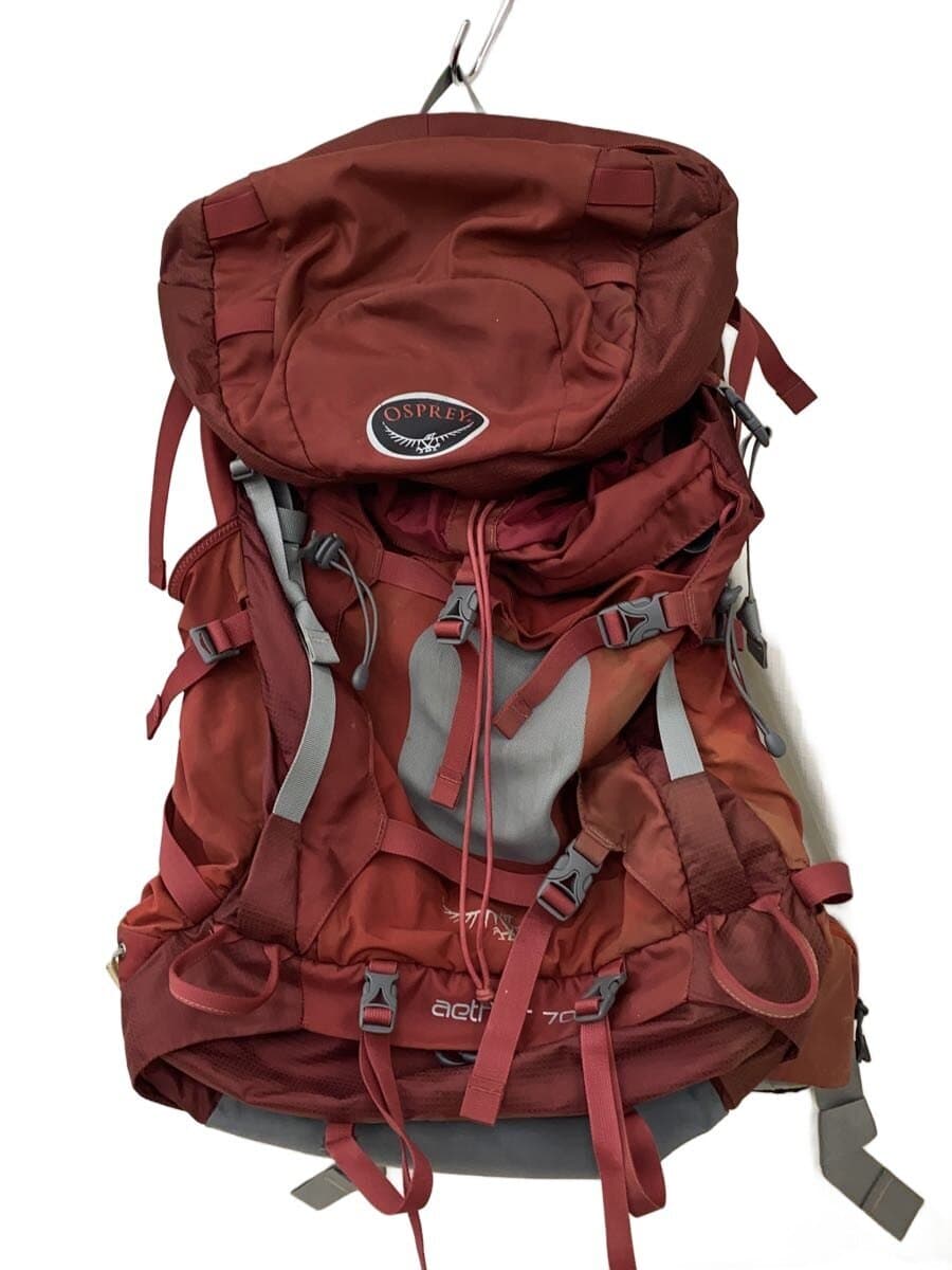 Osprey backpack -- Red Aether 70 Color fading