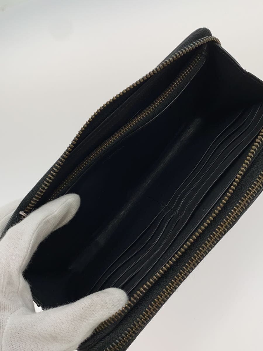 COACH Organizer Double Zip Round Second Bag PVC BLK All Over Pattern 7