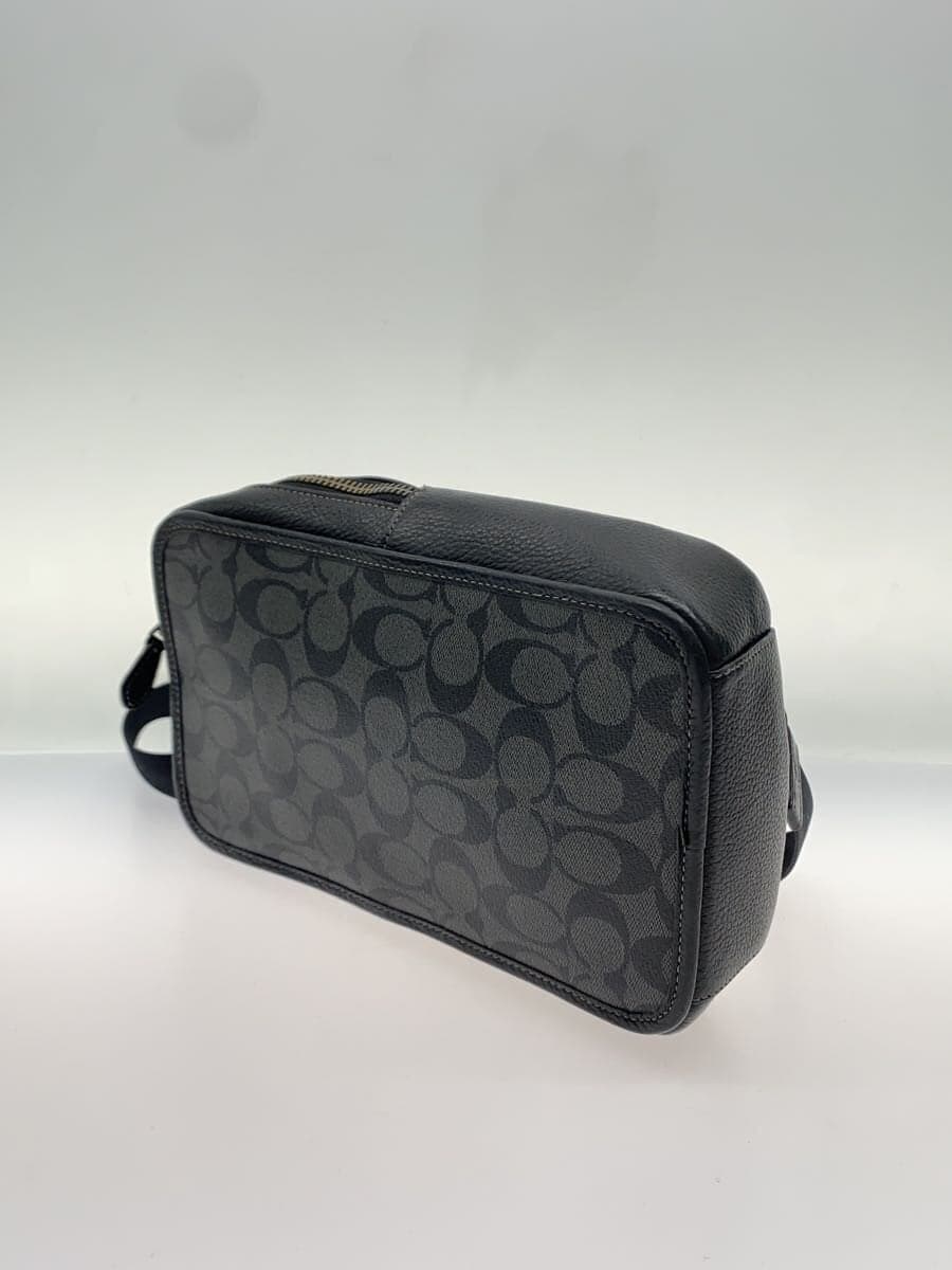 COACH Sullivan Signature Body Bag Waist Bag PVC BLK All Over Pattern 2