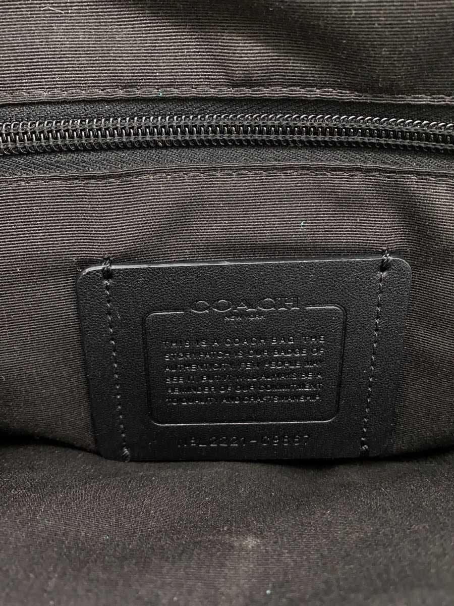 COACH Sullivan Signature Body Bag Waist Bag PVC BLK All Over Pattern 5