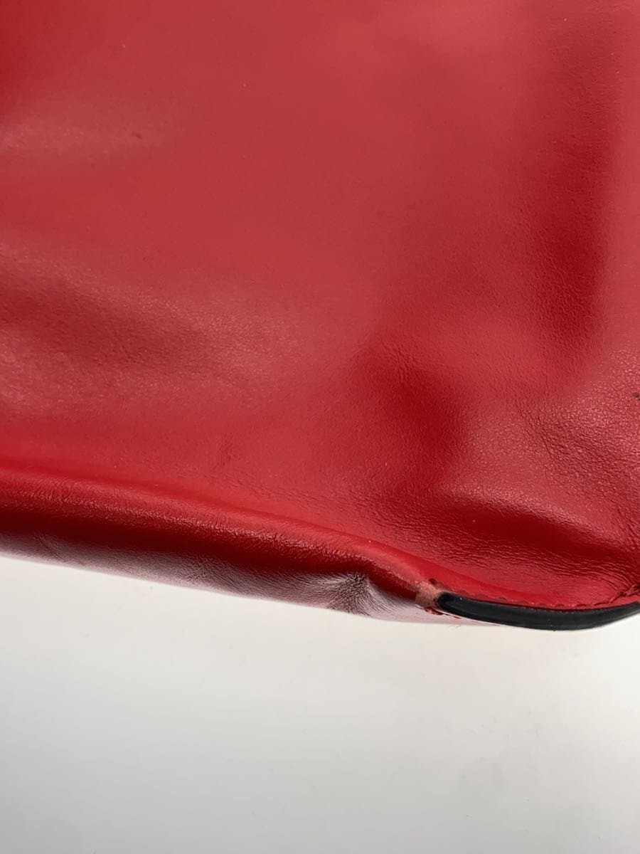 MARNI Multi Pocket Tote Bag Leather RED Solid SHMPV12U01 P3269 8