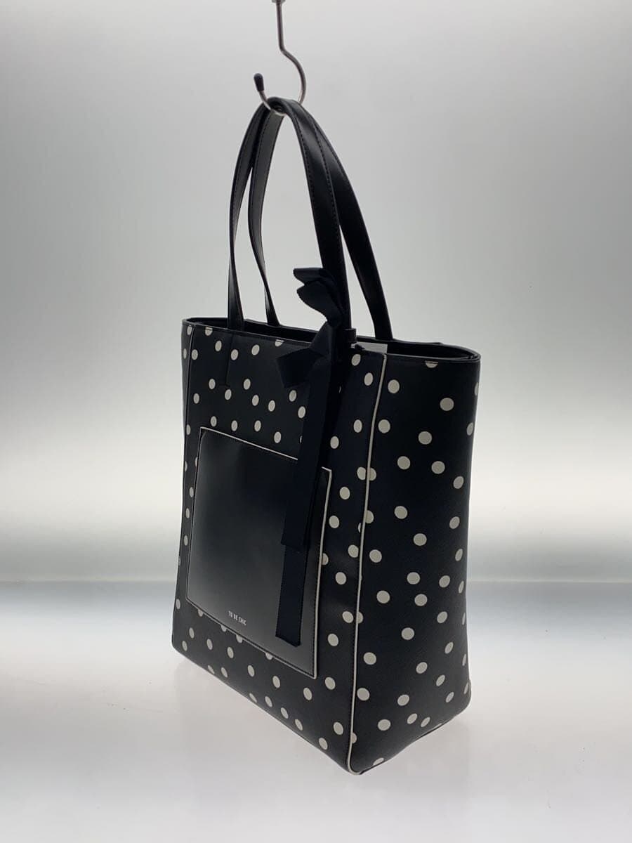 TO BE CHIC Tote Bag PVC BLK Dot 2