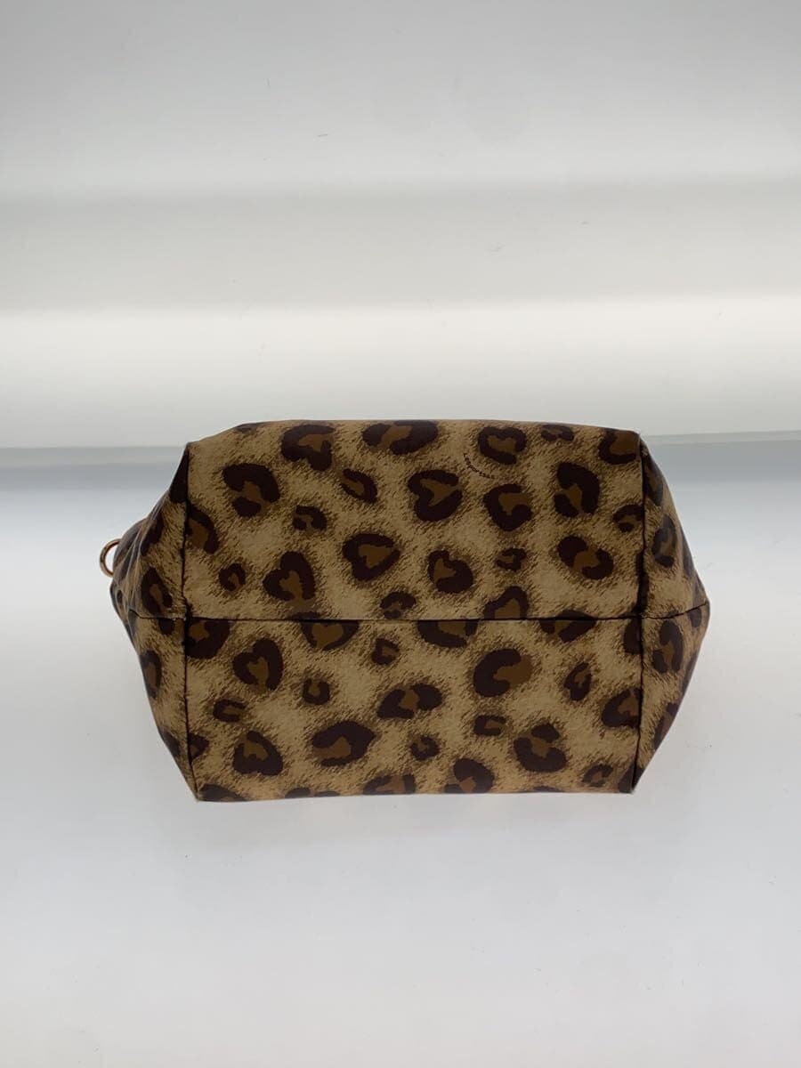 LESPORTSAC Bamboo Leopard Leopard Pattern Handbag PVC BRW 4