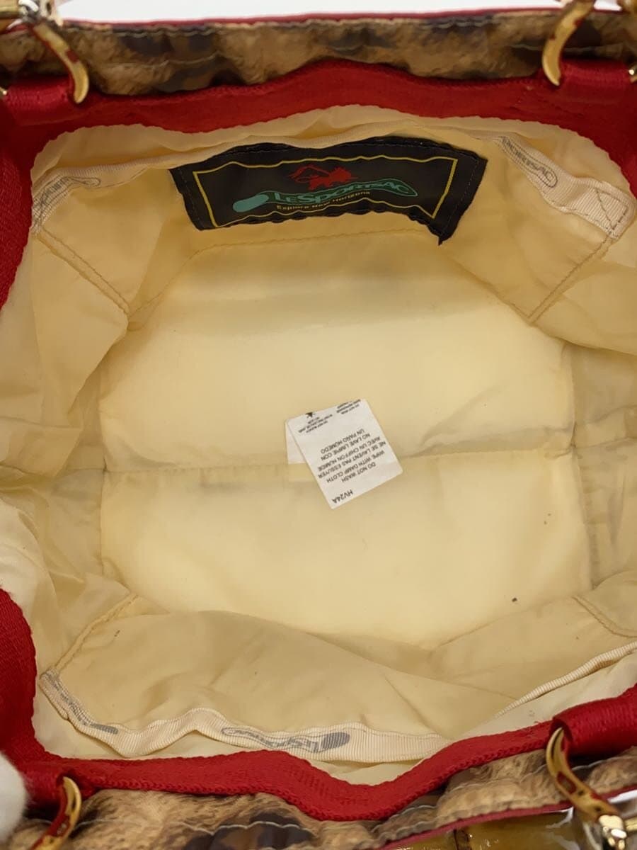 LESPORTSAC Bamboo Leopard Leopard Pattern Handbag PVC BRW 6