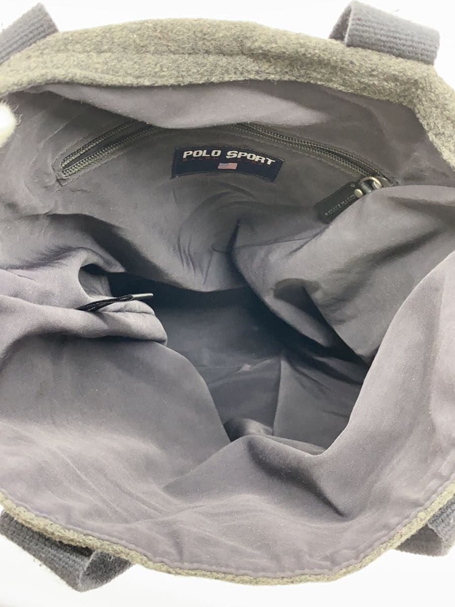 POLO SPORT Tote Bag Wool GRY Solid 6