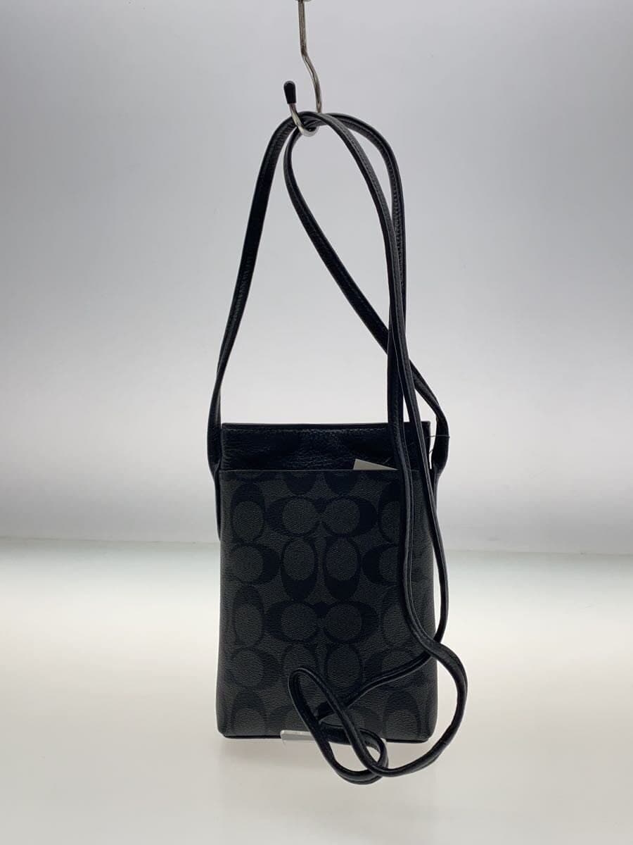 COACH Shoulder Bag Leather BLK All Over Pattern CB911 3