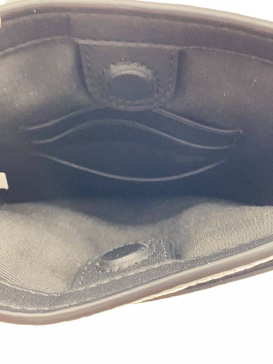 COACH Shoulder Bag Leather BLK All Over Pattern CB911 5