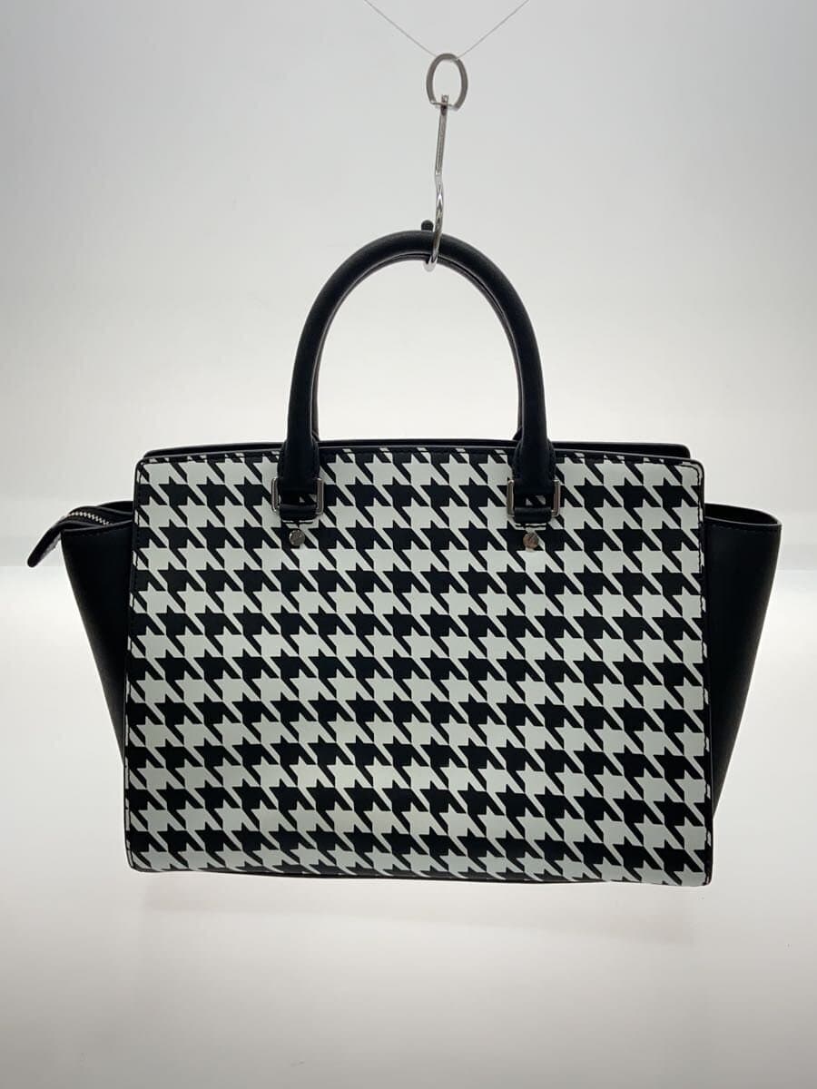 MICHAEL KORS Handbag Leather White All-over Print 3