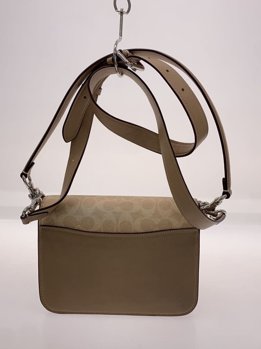 COACH Quinn Bag - Signature Shoulder Bag Leather BEG All-Over Print CZ770 3