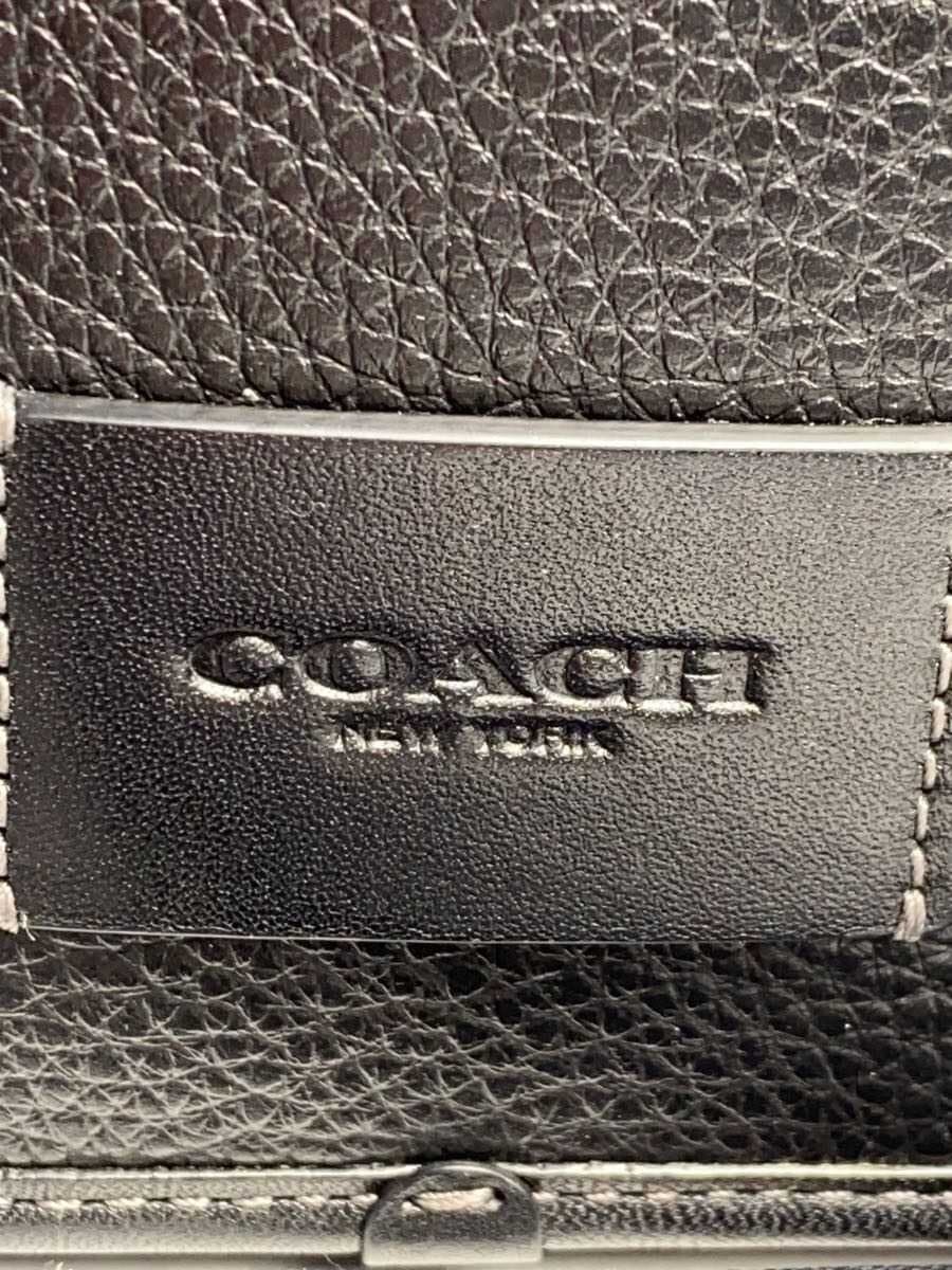 COACH Shoulder Bag Leather BLK Solid CM113 5
