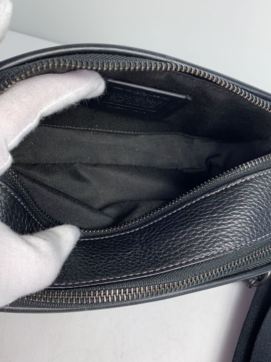 COACH Shoulder Bag Leather BLK Solid CM113 6