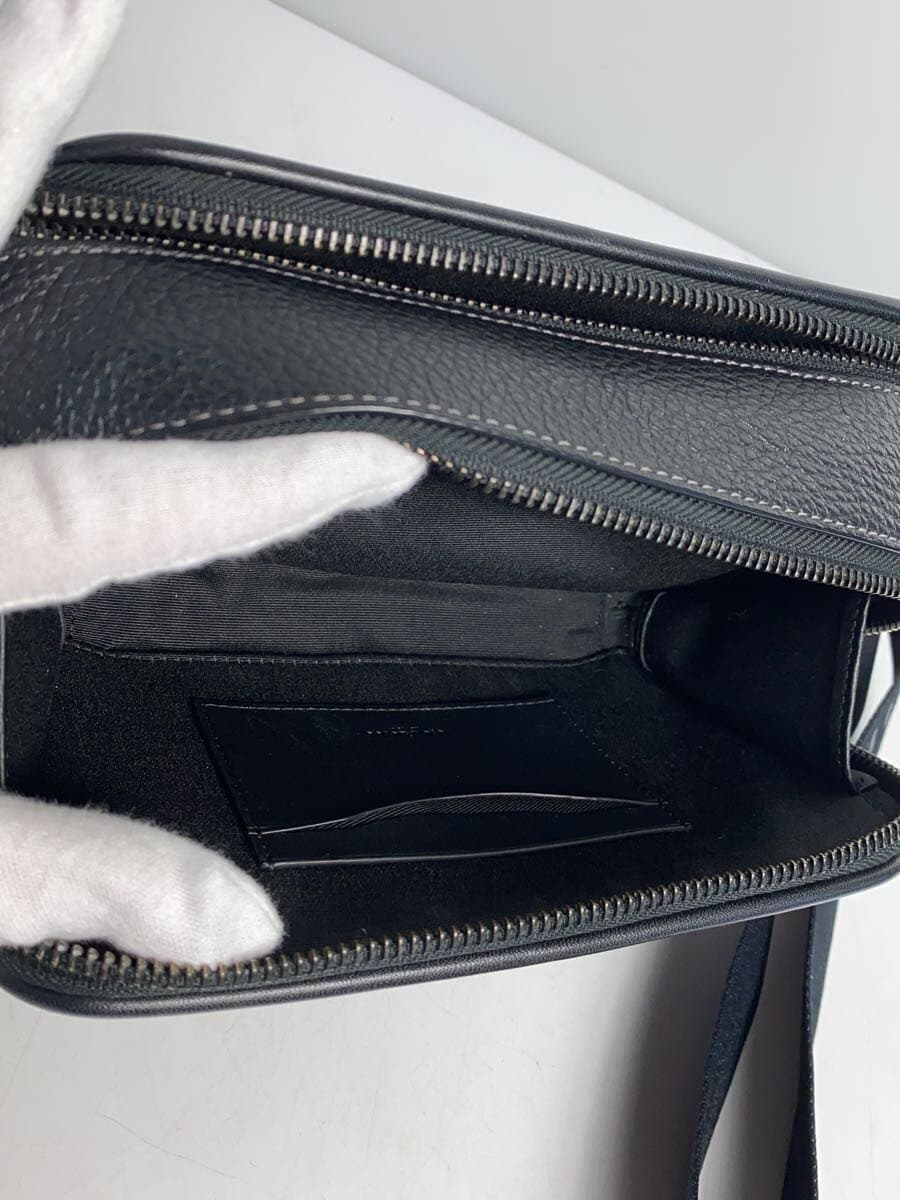 COACH Shoulder Bag Leather BLK Solid CM113 7