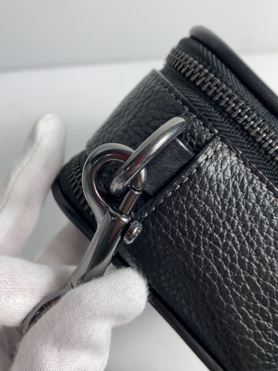 COACH Shoulder Bag Leather BLK Solid CM113 8