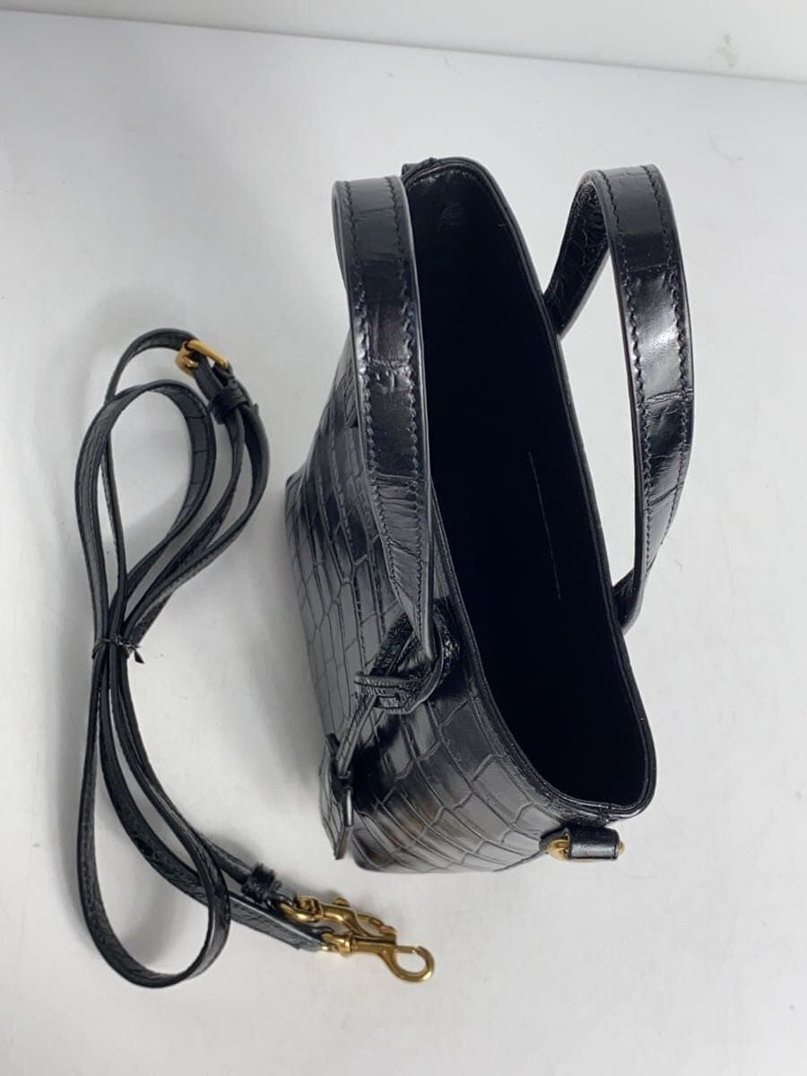 SAINT LAURENT Shoulder Bag Leather BLK GUE712367 9