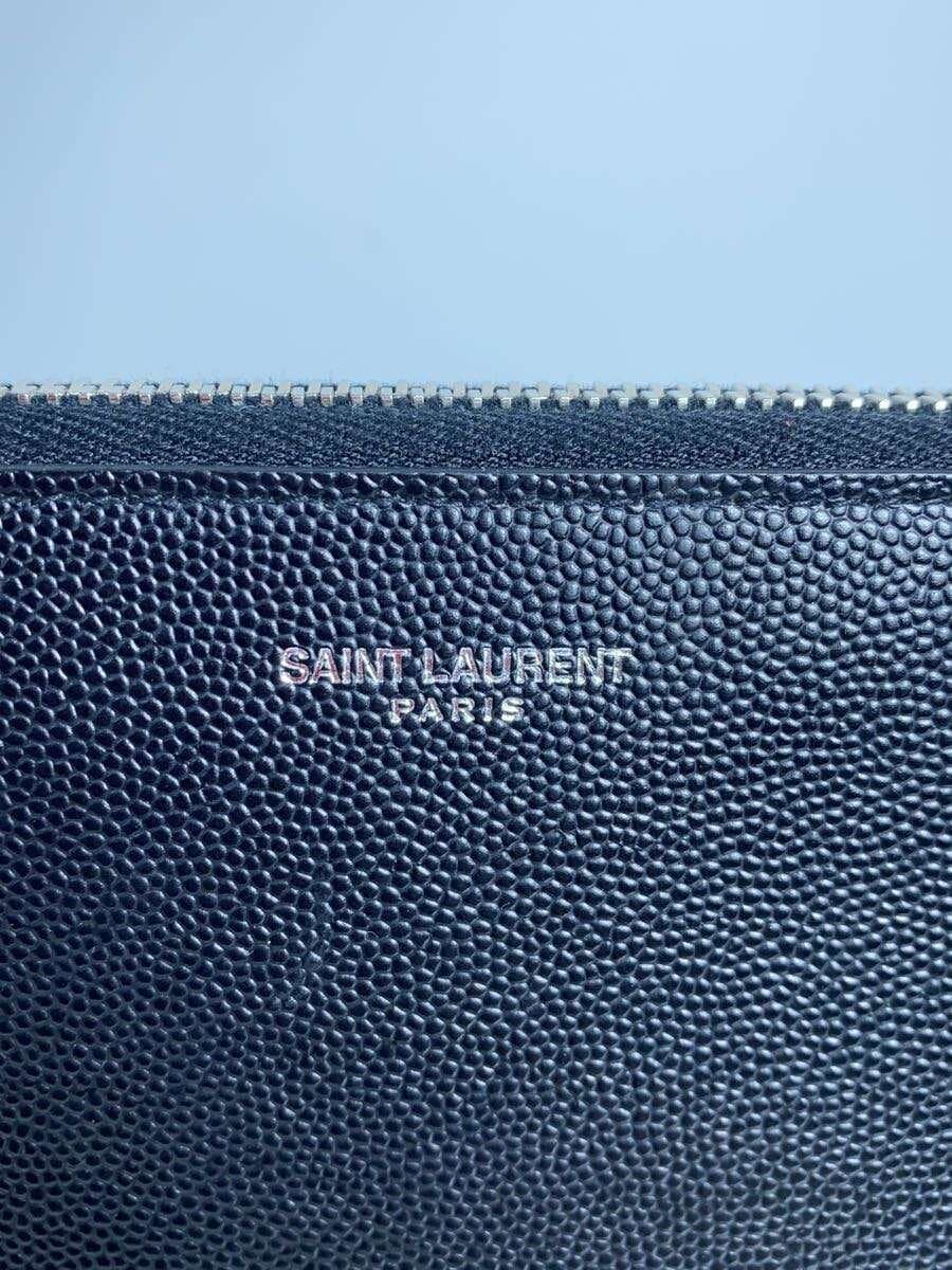 SAINT LAURENT clutch bag second bag leather BLK TGR397294 5