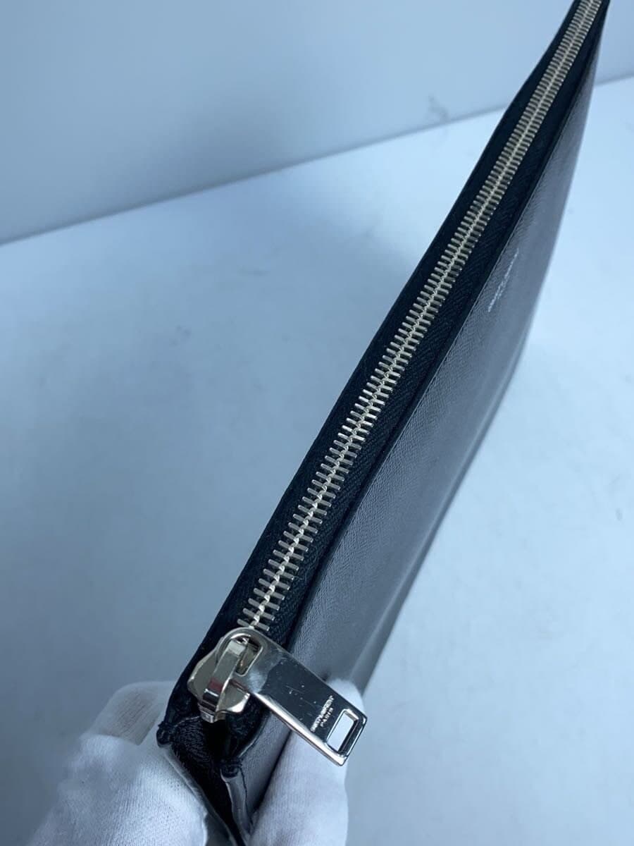 SAINT LAURENT clutch bag second bag leather BLK TGR397294 8