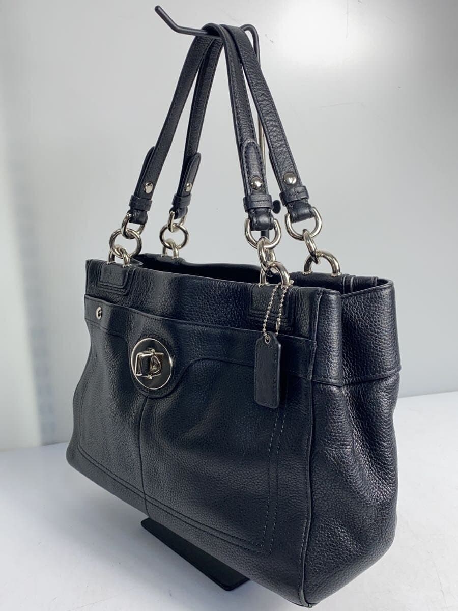 COACH Handbag Leather BLK Solid E1169-F16531 2