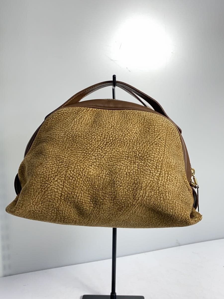 BORBONESE Handbag Suede CML All Over Pattern 3