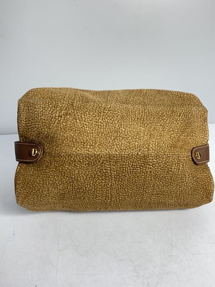 BORBONESE Handbag Suede CML All Over Pattern 4