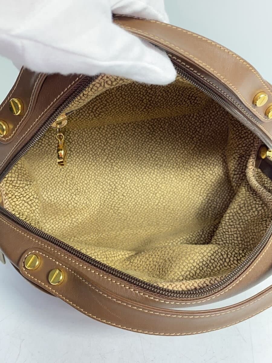 BORBONESE Handbag Suede CML All Over Pattern 6