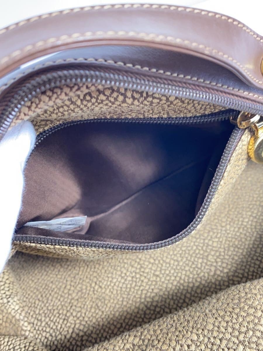 BORBONESE Handbag Suede CML All Over Pattern 7