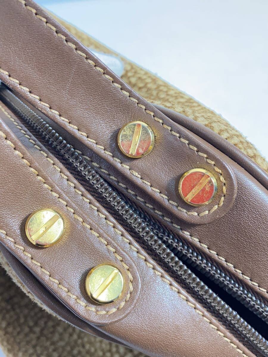 BORBONESE Handbag Suede CML All Over Pattern 8