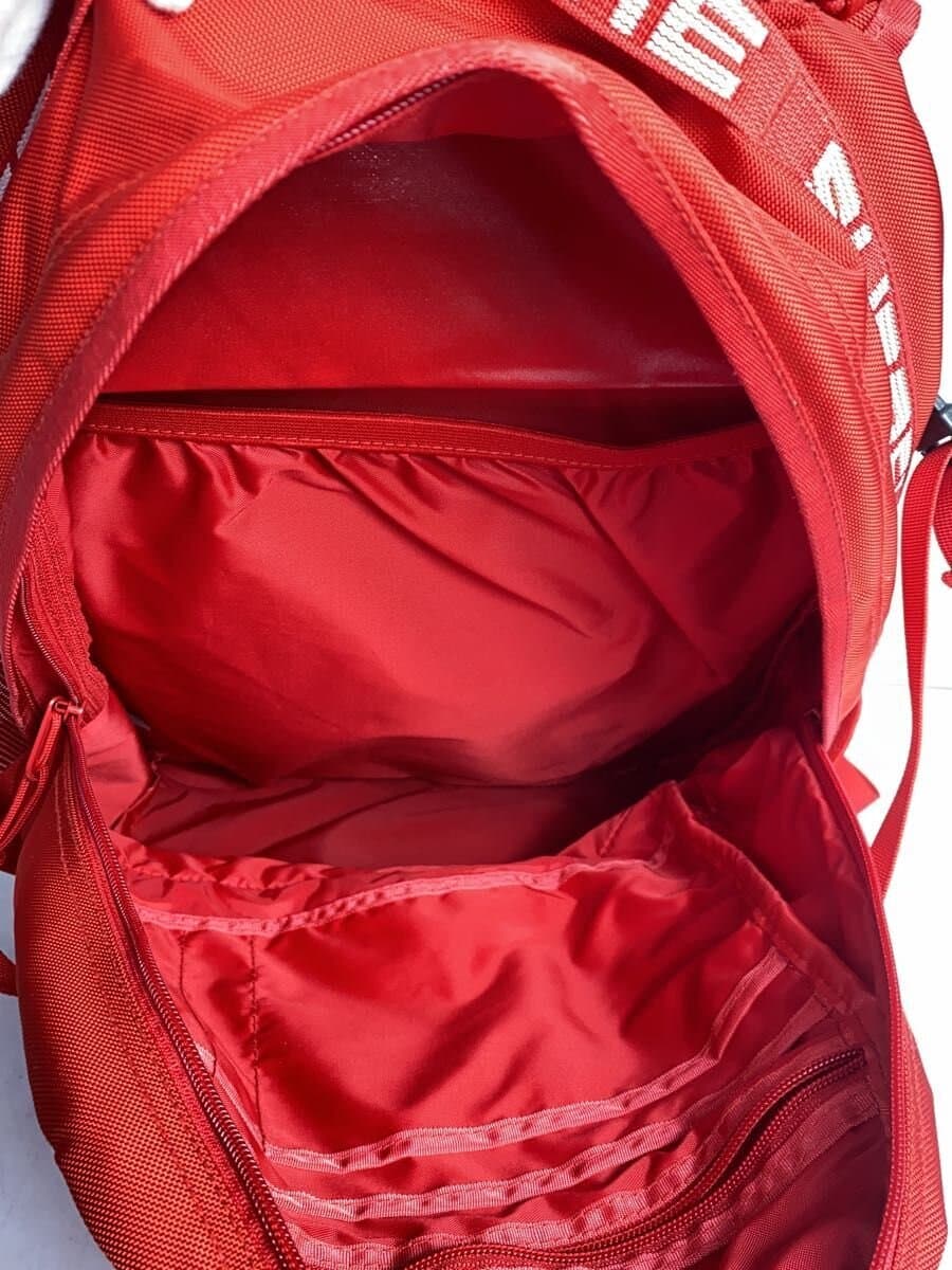 Supreme backpack Nylon RED Solid color 6