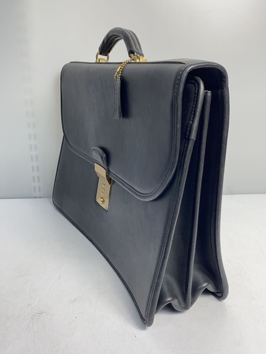 COACH Old Coach Briefcase Leather BLK Made in USA 2