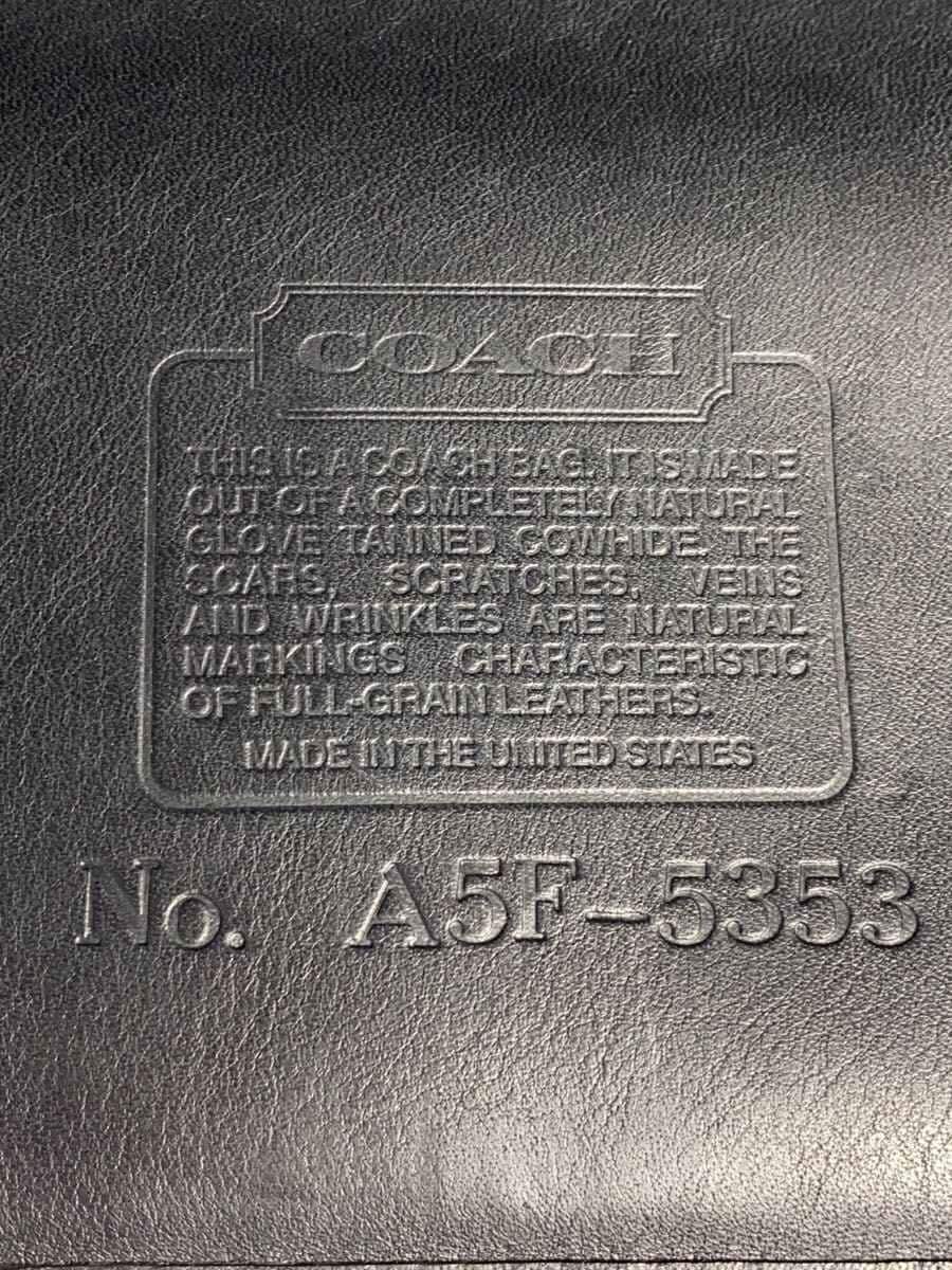 COACH Old Coach Briefcase Leather BLK Made in USA 5