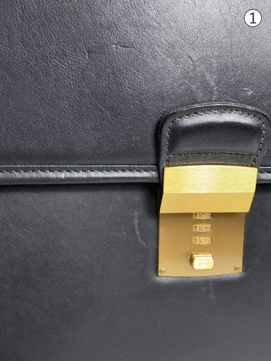 COACH Old Coach Briefcase Leather BLK Made in USA 8