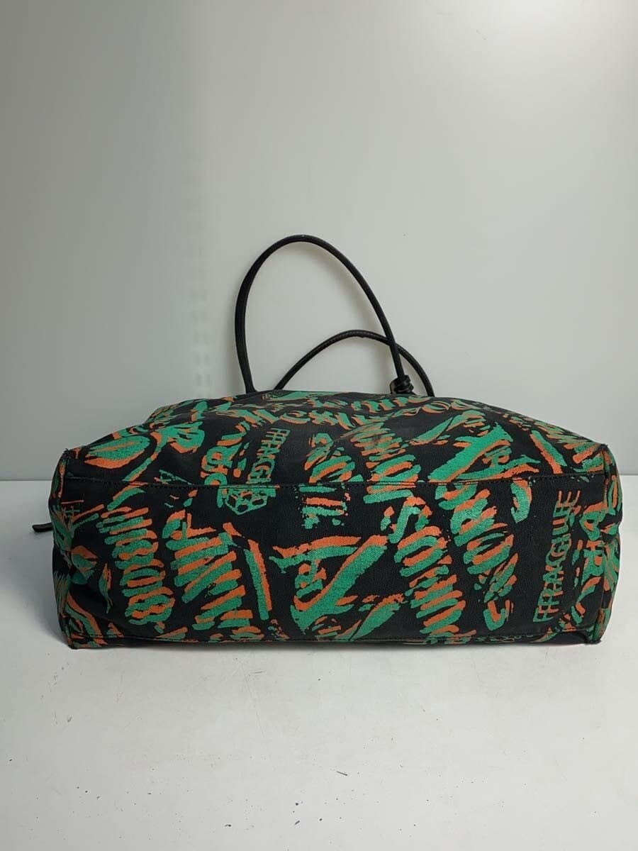 Vivienne Westwood MAN Graphic Canvas Tote Tote Bag Canvas BLK All-over Pattern 4