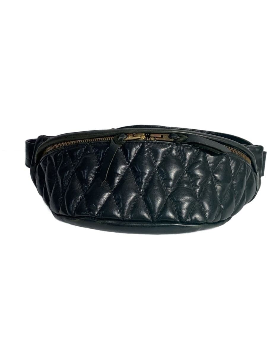 KADOYA Waist Bag Cowhide BLK
