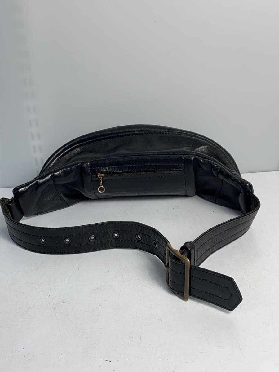 KADOYA Waist Bag Cowhide BLK 3