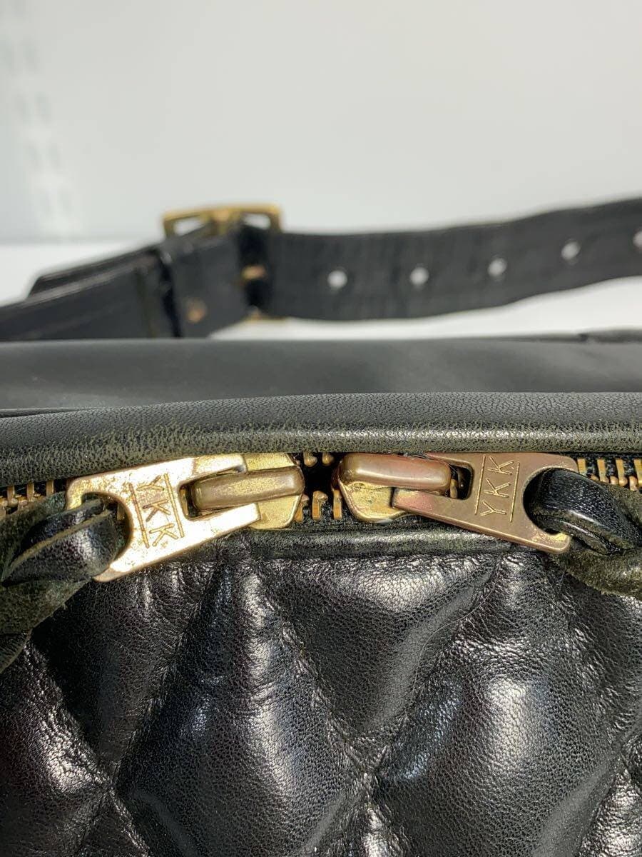 KADOYA Waist Bag Cowhide BLK 9