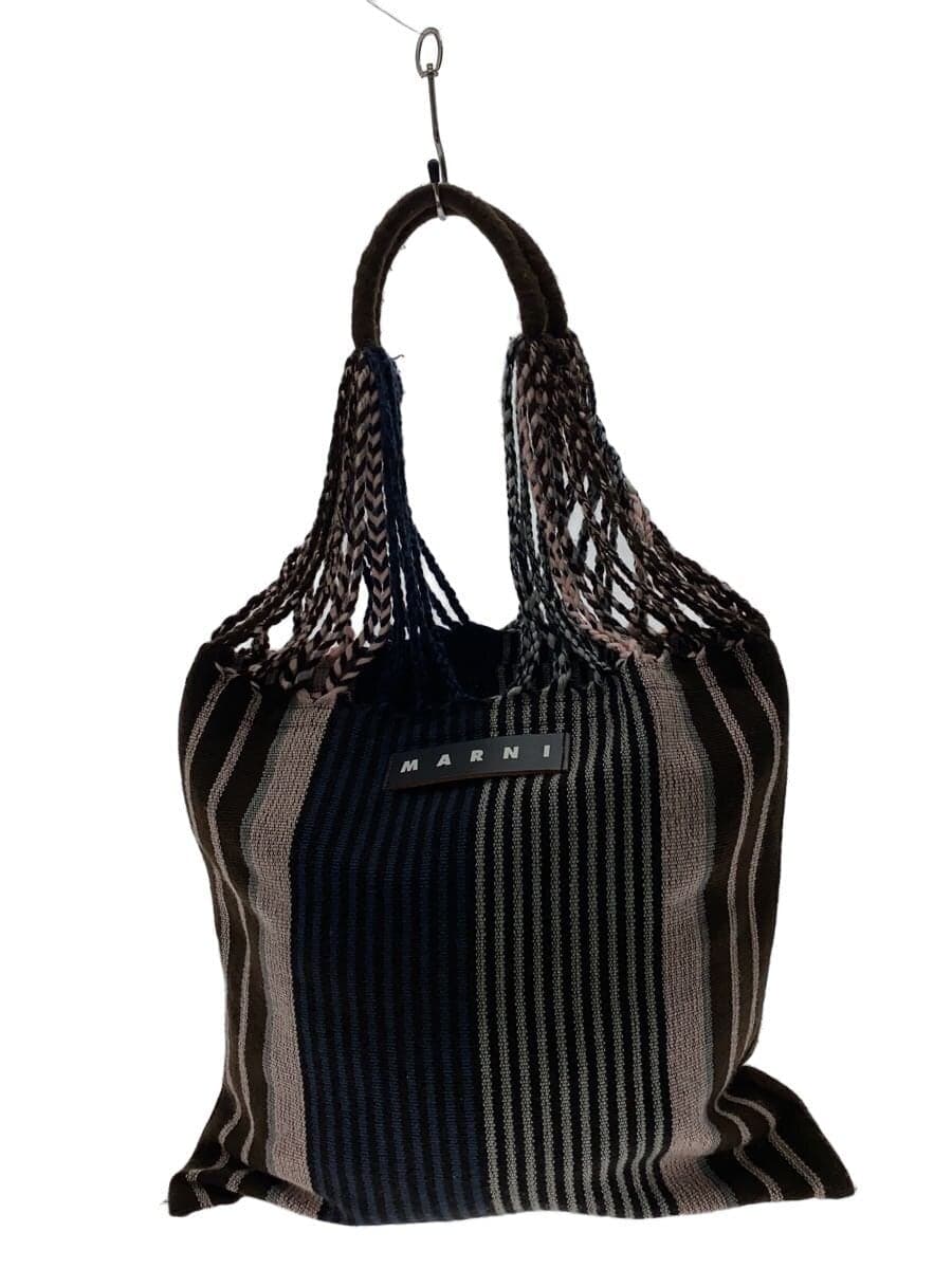 MARNI Tote Bag Cotton Multicolor Stripe