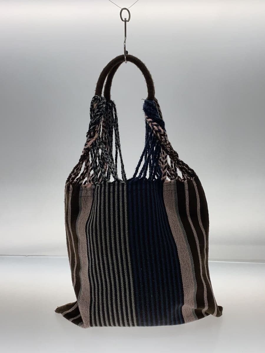 MARNI Tote Bag Cotton Multicolor Stripe 3